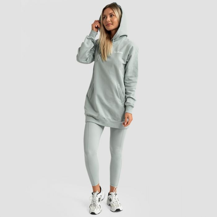 Limitless Longline Hoodie für Frauen Eucalypt - GymBeam XL