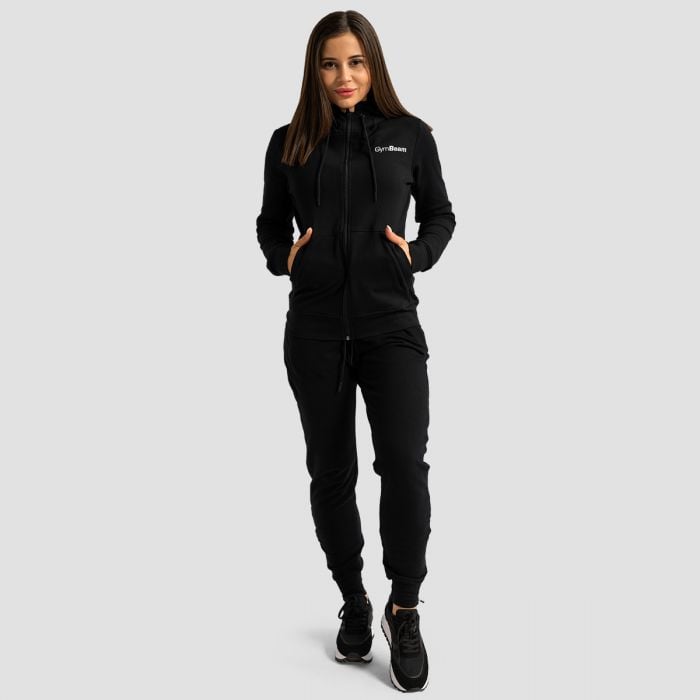 Limitless Hoodie mit Reißverschluss für Frauen in Black – GymBeam XS
