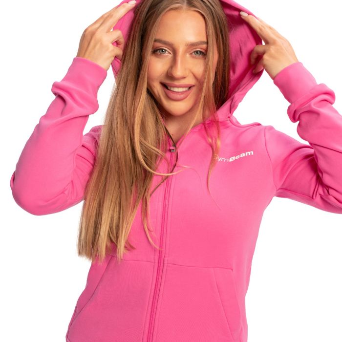 Women‘s Limitless Zip Up Hoodie Dragonfruit - GymBeam XXL