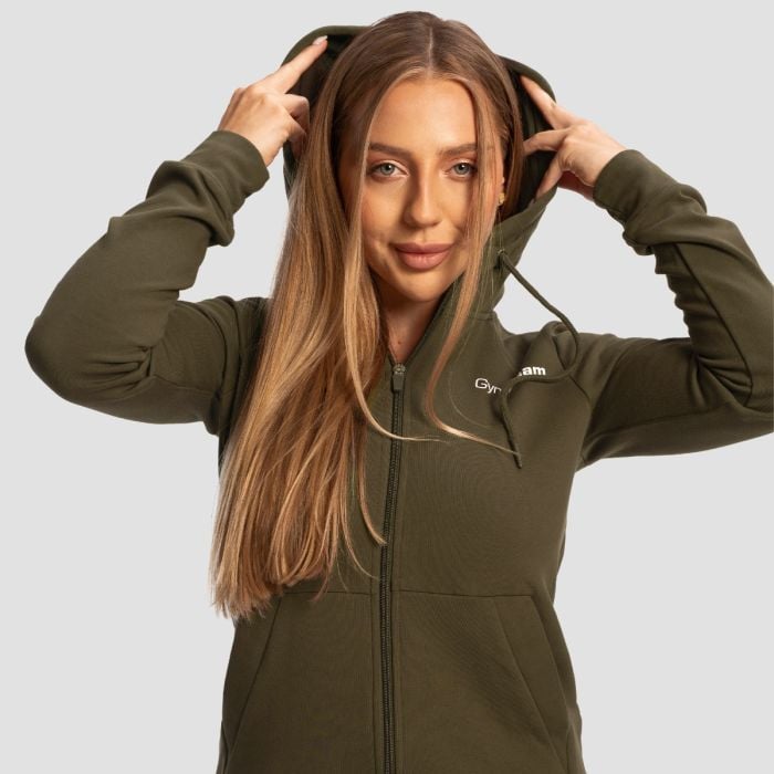 Women‘s Limitless Zip Up Hoodie Espresso - GymBeam XS