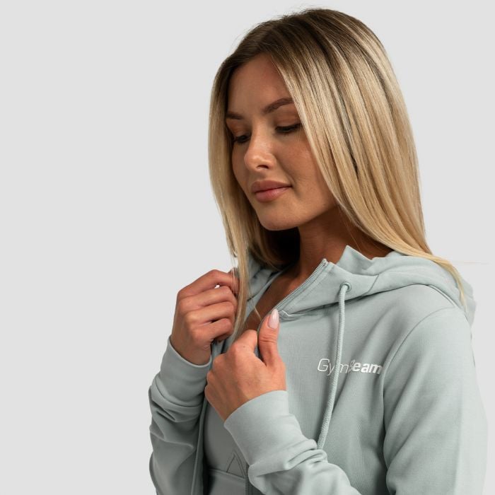 Limitless Hoodie mit Reißverschluss für Frauen Eucalypt – GymBeam XXL