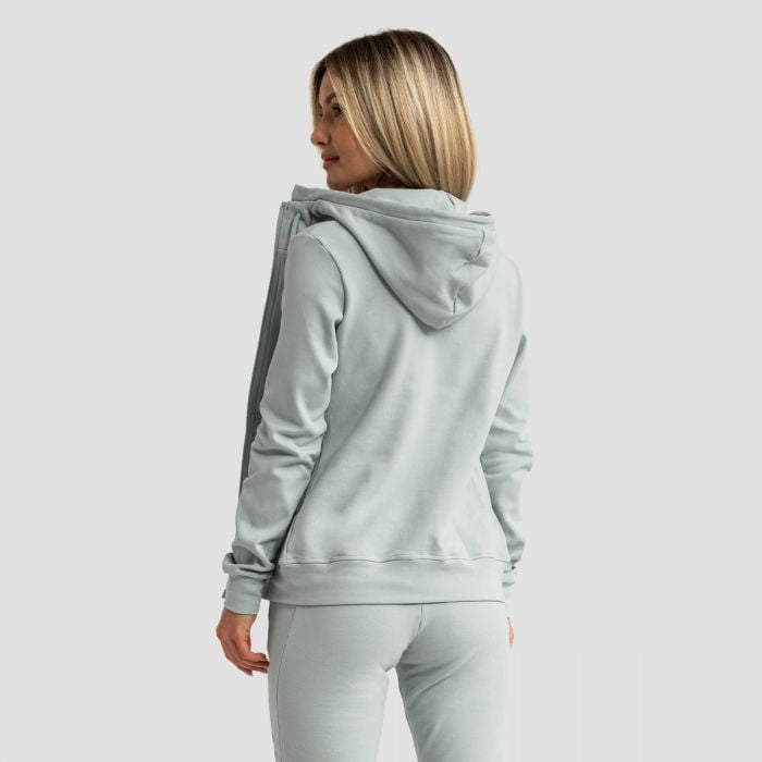 Limitless Hoodie mit Reißverschluss für Frauen Eucalypt – GymBeam XXL