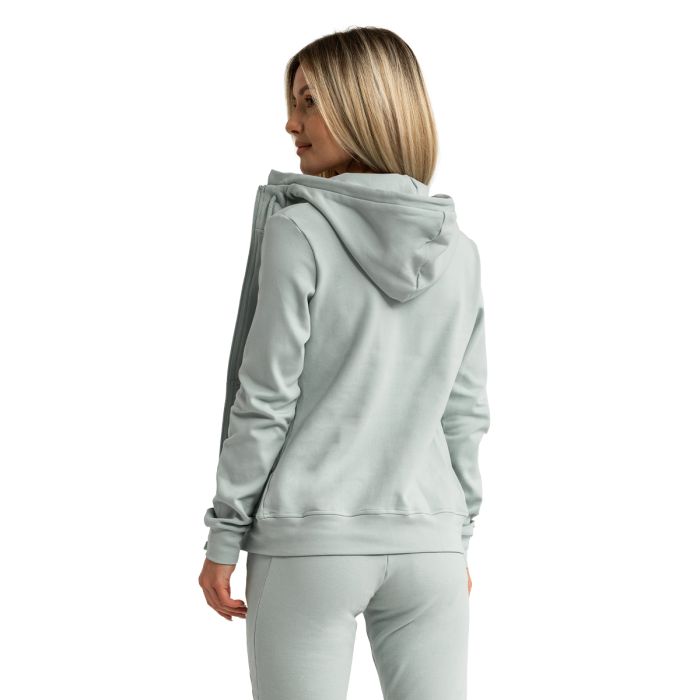 Limitless Hoodie mit Reißverschluss für Frauen Eucalypt – GymBeam XXL
