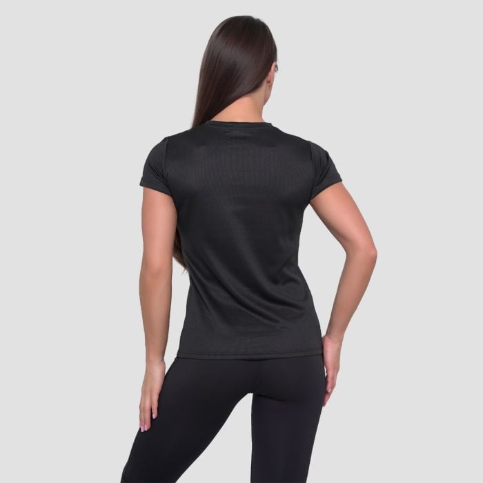 Women‘s Mesh T-Shirt Essence Black - GymBeam M
