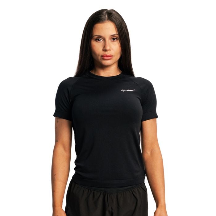 Pulse X Running T-shirt für Frauen in Black - GymBeam L
