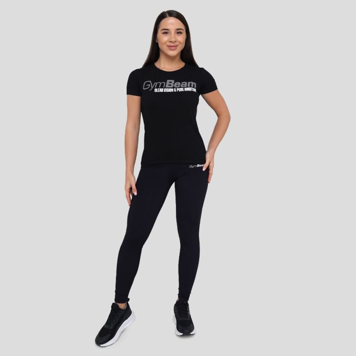 Women‘s Pure Ambition T-shirt Black - GymBeam L