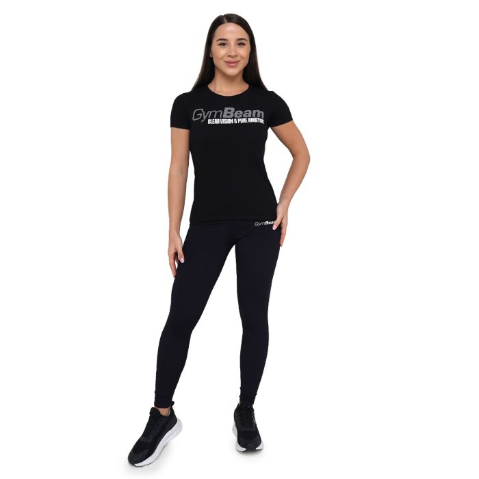 Women‘s Pure Ambition T-shirt Black - GymBeam L