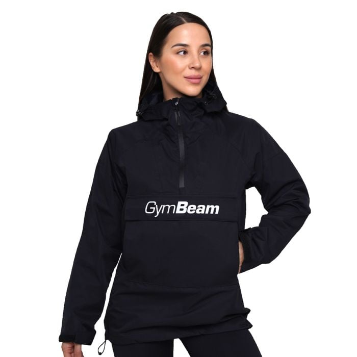 Regenjacke Smock für Frauen in Black - GymBeam S