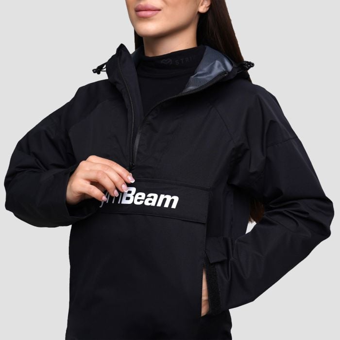 Regenjacke Smock für Frauen in Black - GymBeam S