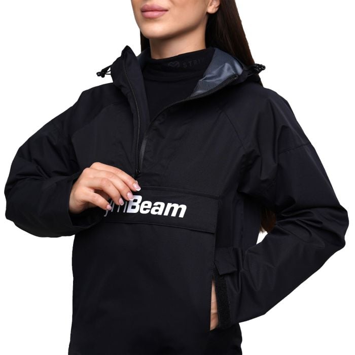 Regenjacke Smock für Frauen in Black - GymBeam S
