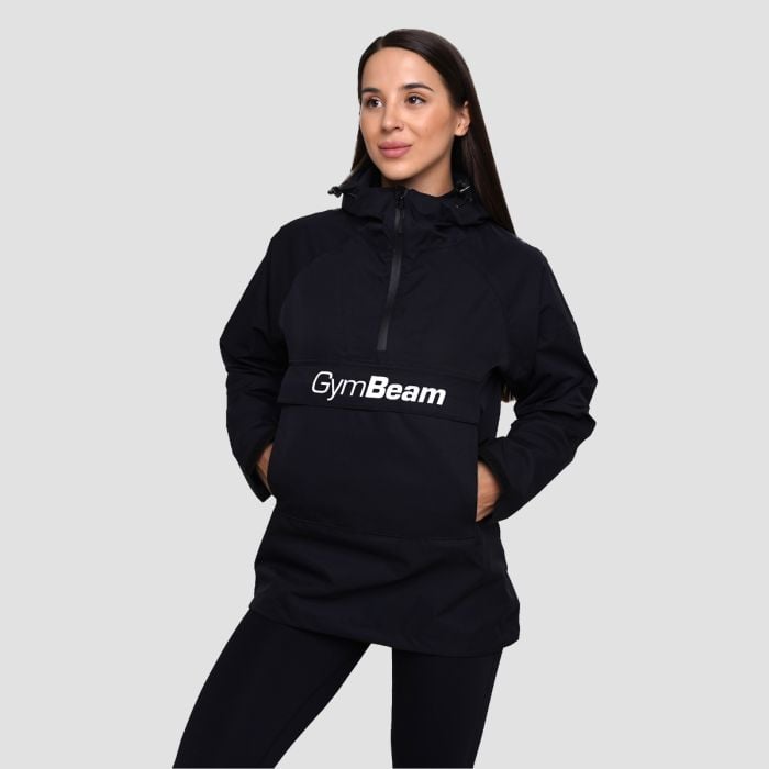 Regenjacke Smock für Frauen in Black - GymBeam S