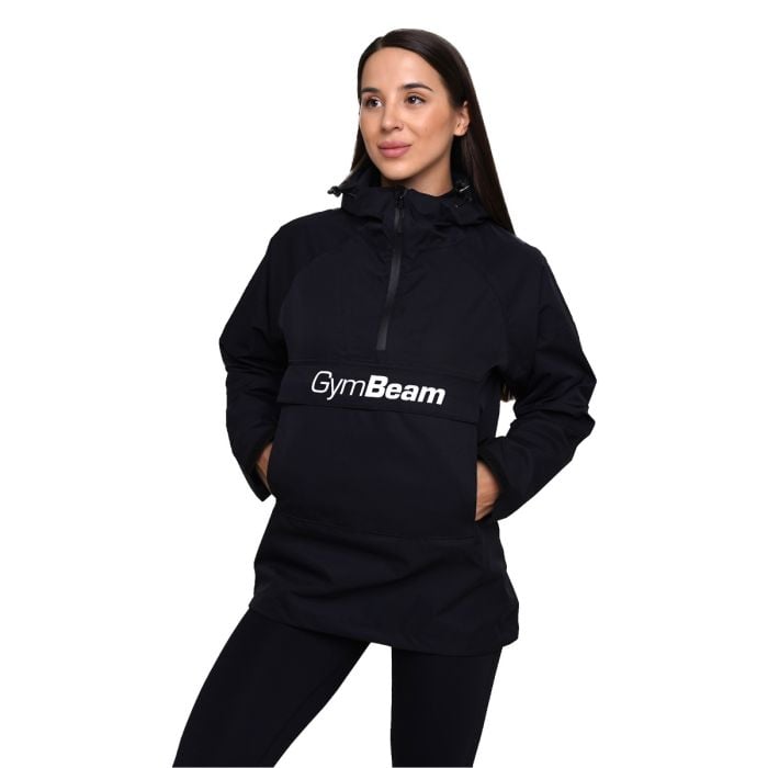 Regenjacke Smock für Frauen in Black - GymBeam S