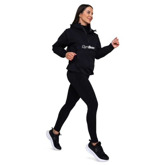 Regenjacke Smock für Frauen in Black - GymBeam S
