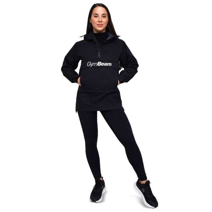 Regenjacke Smock für Frauen in Black - GymBeam S
