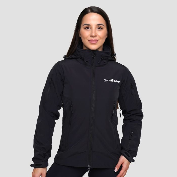 Softshell-Jacke für Frauen in Black - GymBeam S