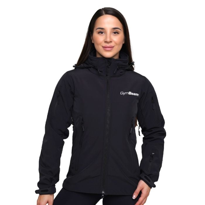 Softshell-Jacke für Frauen in Black - GymBeam S