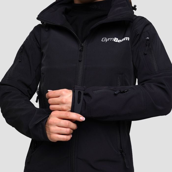 Softshell-Jacke für Frauen in Black - GymBeam S