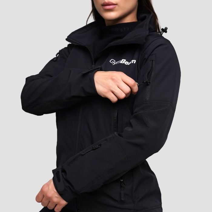 Softshell-Jacke für Frauen in Black - GymBeam S