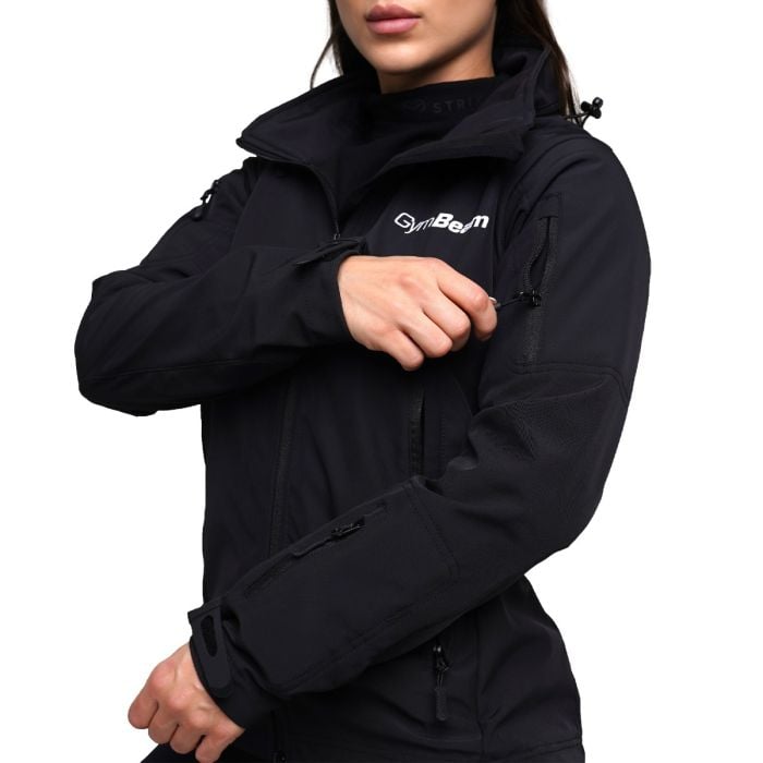 Softshell-Jacke für Frauen in Black - GymBeam S