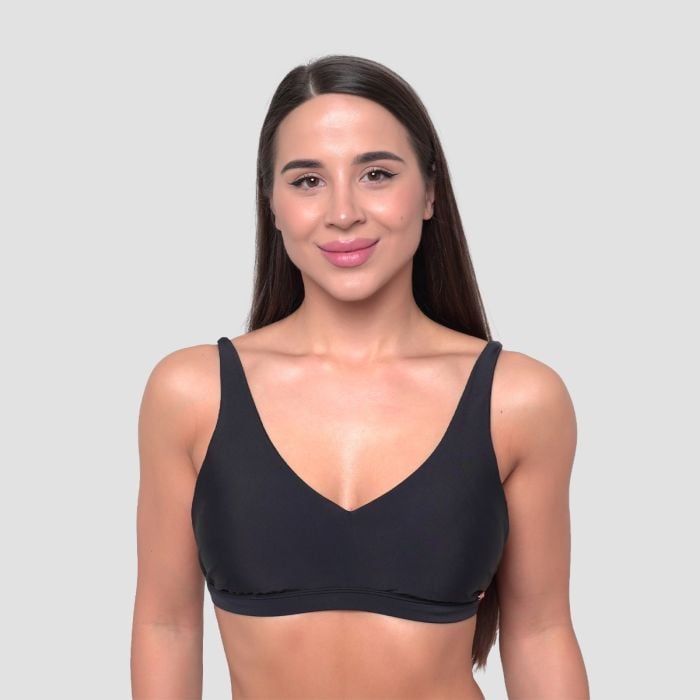 Women‘s Sports Bikini Top Black - GymBeam L