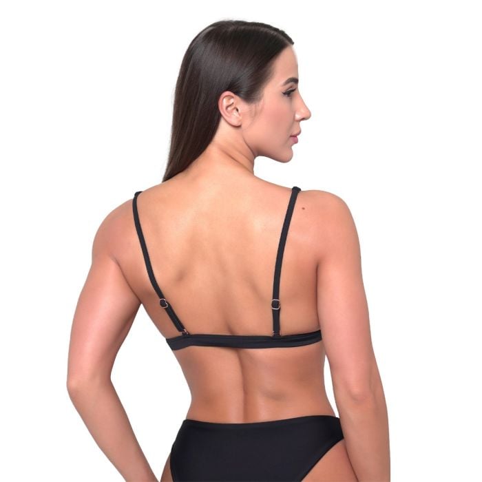 Women‘s Sports Bikini Top Black - GymBeam L