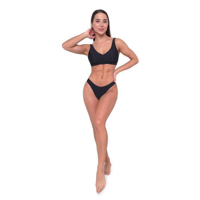 Women‘s Sports Bikini Top Black - GymBeam L