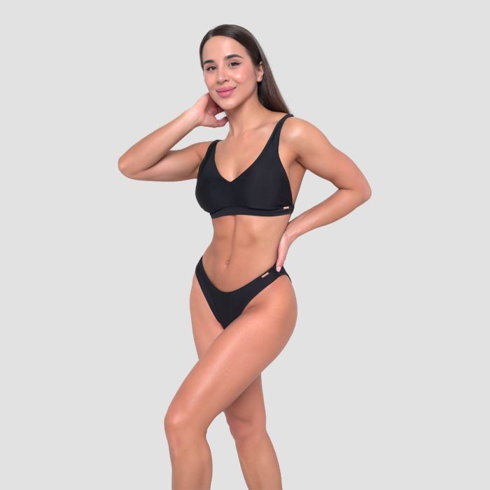 Women‘s Sports Bikini Top Black - GymBeam L