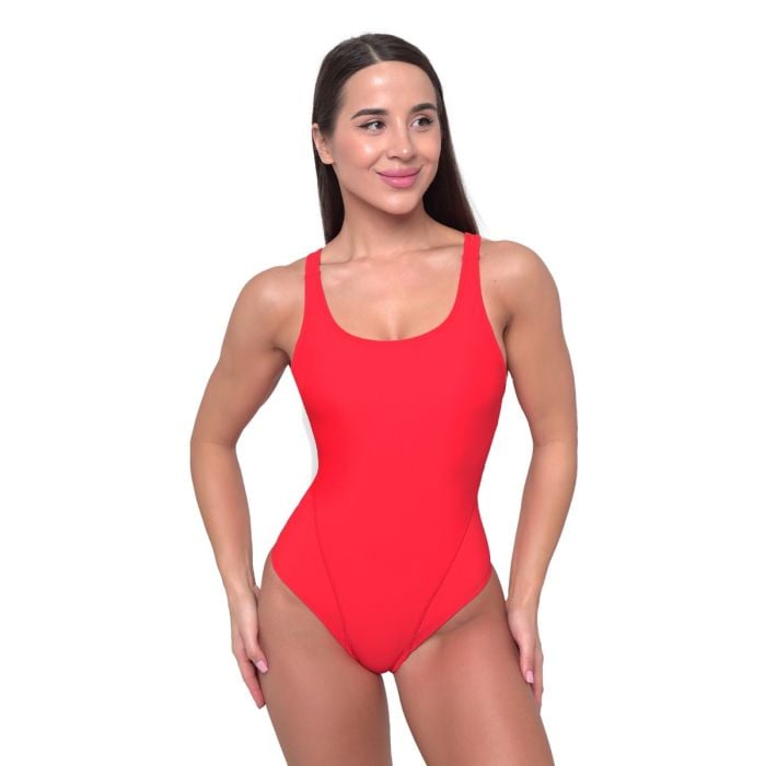 Women‘s Sports Swimsuit Red - GymBeam S