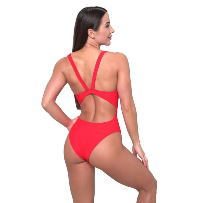 Women‘s Sports Swimsuit Red - GymBeam S