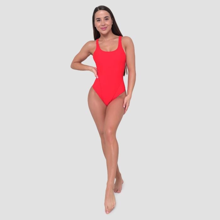 Women‘s Sports Swimsuit Red - GymBeam S