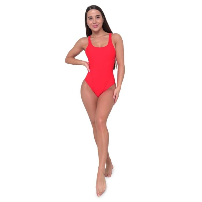 Women‘s Sports Swimsuit Red - GymBeam S