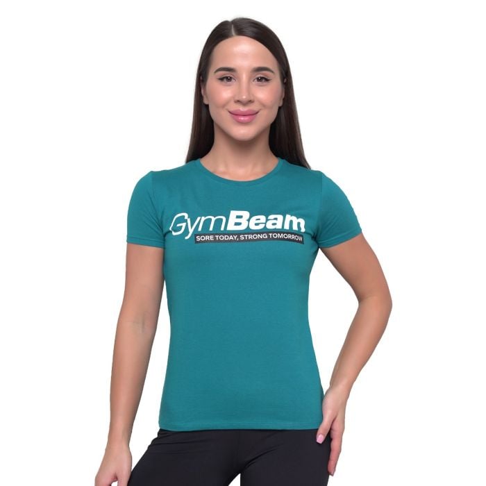 Women‘s Strong Tomorrow T-shirt Blue - GymBeam XXL