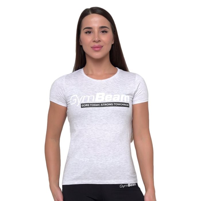 Women‘s Strong Tomorrow T-shirt Grey - GymBeam XXL