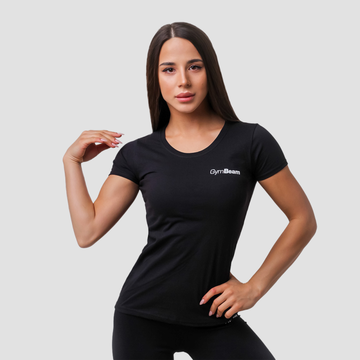 Dámske tričko Basic Black - GymBeam XXL - 3pack