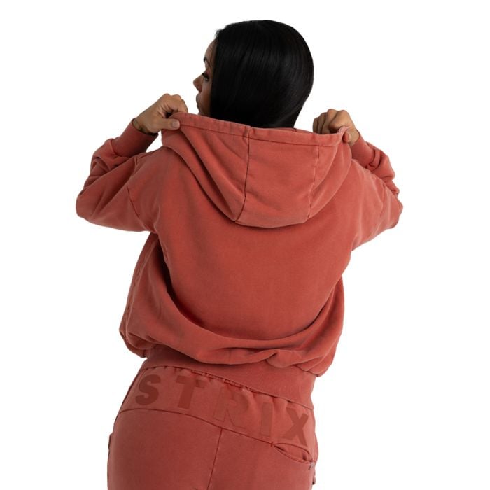 Hoodie für Frauen mit Reißverschluss in Washed Terra - STRIX L