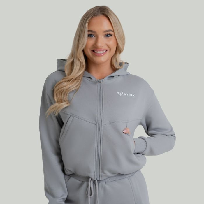 Hoodie für Frauen ZOA Zip-Up in Smoke - STRIX XL