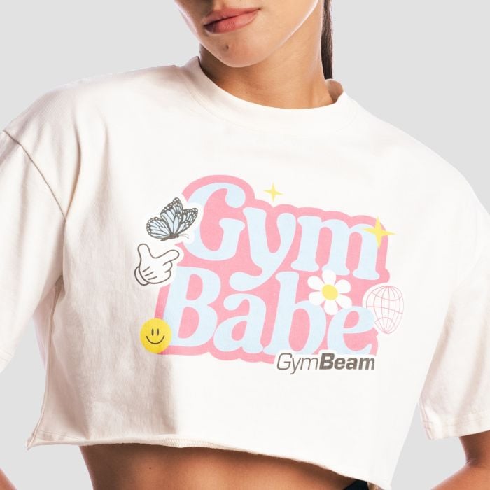 GymBabe Shirt für Frauen in Cream - GymBeam M