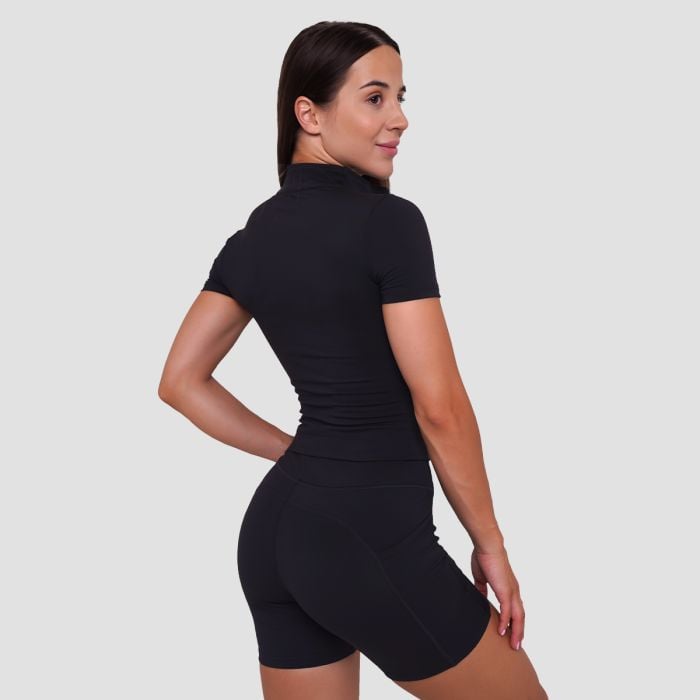Ignite Cropped T-Shirt für Frauen in Black - GymBeam L