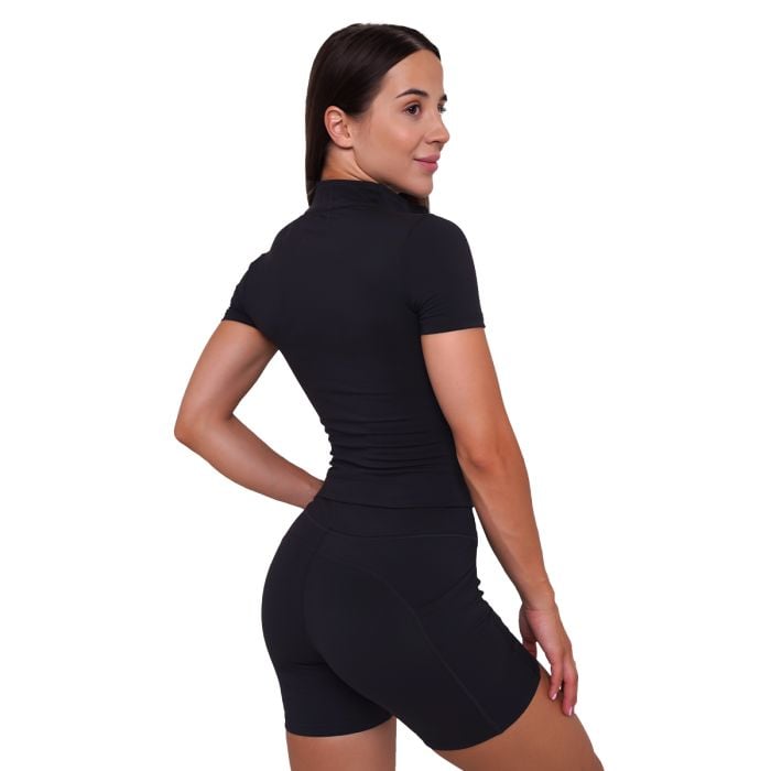 Ignite Cropped T-Shirt für Frauen in Black - GymBeam L