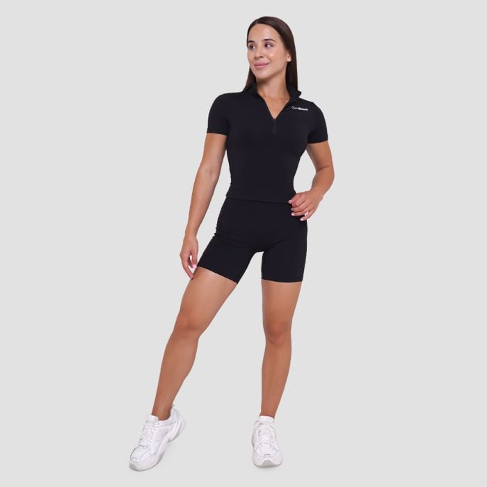 Ignite Cropped T-Shirt für Frauen in Black - GymBeam L