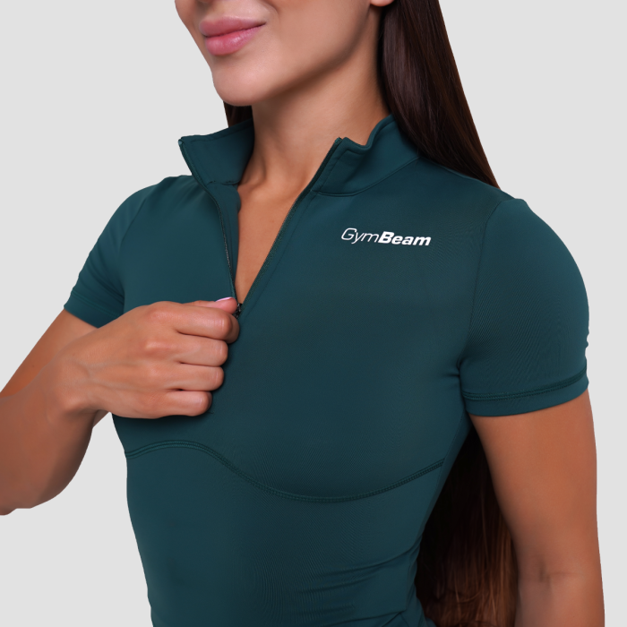 Ignite Cropped T-Shirt für Frauen in Dark Green - GymBeam M
