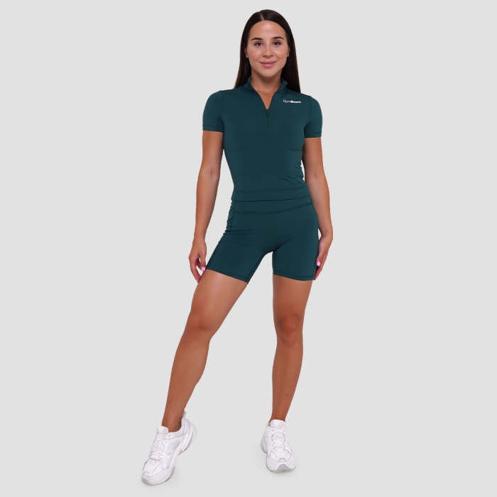 Ignite Cropped T-Shirt für Frauen in Dark Green - GymBeam M