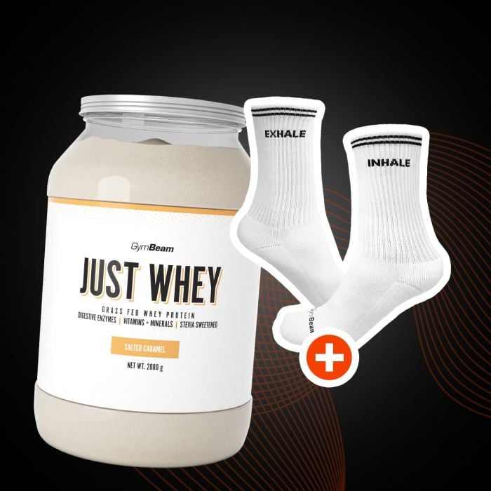 Just Whey Protein aus Weidehaltung - GymBeam + Geschenk