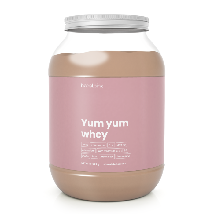 Yum Yum Whey - BeastPink + Geschenke 1000 g - Vanilleeis