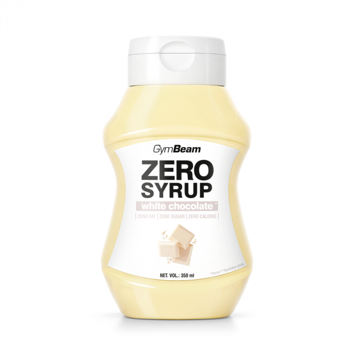 ZERO SYRUP Weiße Schokolade - GymBeam 350 ml