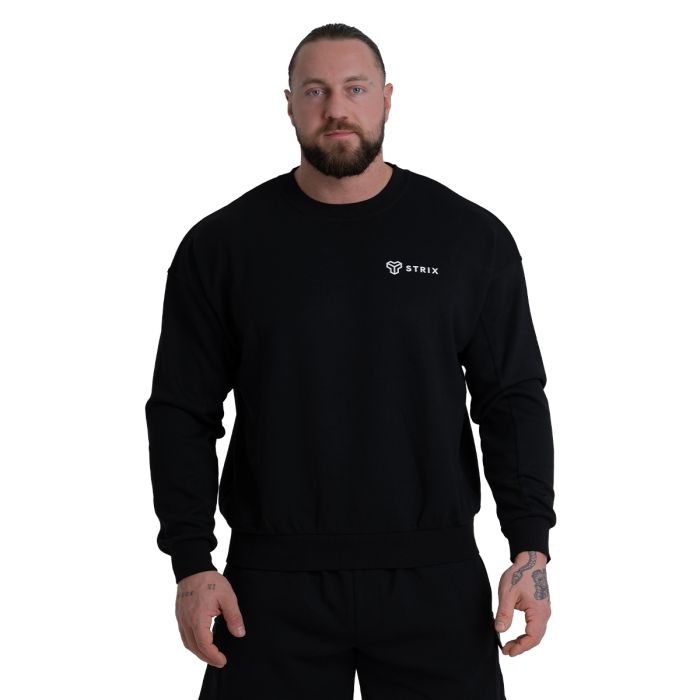 Sweatshirt Relaxed ZOA in Black - STRIX XXL
