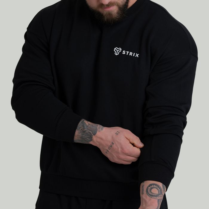Sweatshirt Relaxed ZOA in Black - STRIX XXL