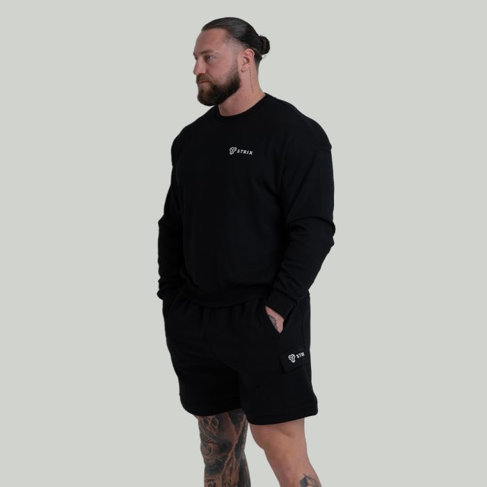 Sweatshirt Relaxed ZOA in Black - STRIX XXL