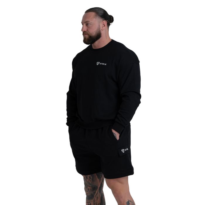 Sweatshirt Relaxed ZOA in Black - STRIX XXL