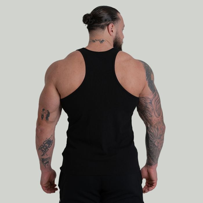 Tank Top Ribbed in Black - STRIX XL